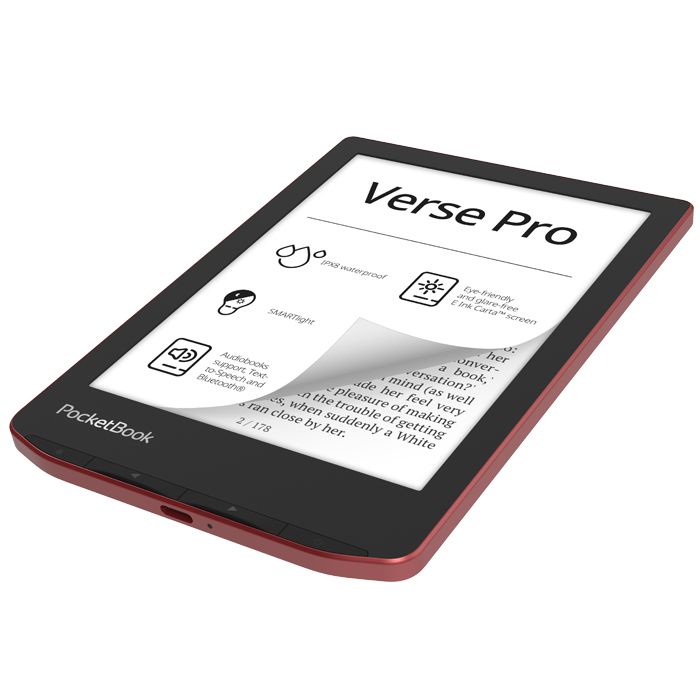 Электронная книга PocketBook 634 Verse Pro Passion Red (PB634-3-WW)