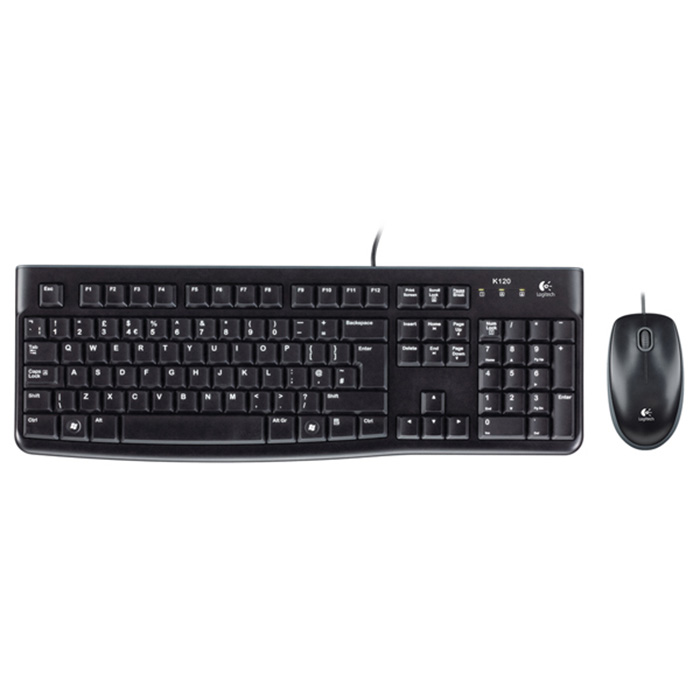 комплект клавиатура и мышь Logitech Desktop MK120 (920-002589) USB вскрытая упаковка