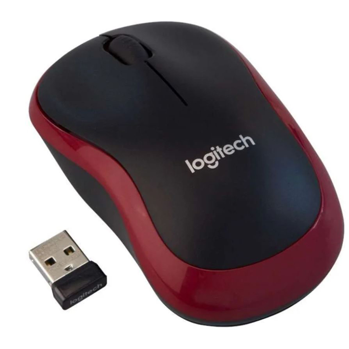 беспроводная мышь Logitech M185 (910-002633) Red