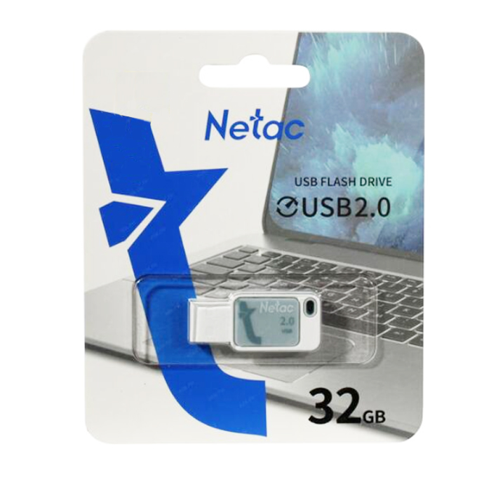 Флешка 32Gb Netac USB2.0 UA31 (NT03UA31N-032G-20BL
) blue