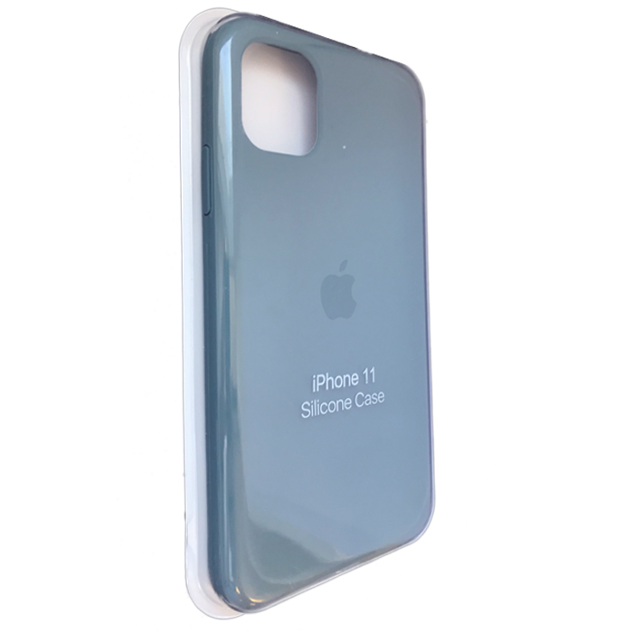 накладка для iPhone 11 Silicone Case (Хаки темный)