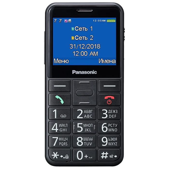 Мобильный телефон Panasonic TU150 черный (KX-TU150RUB)