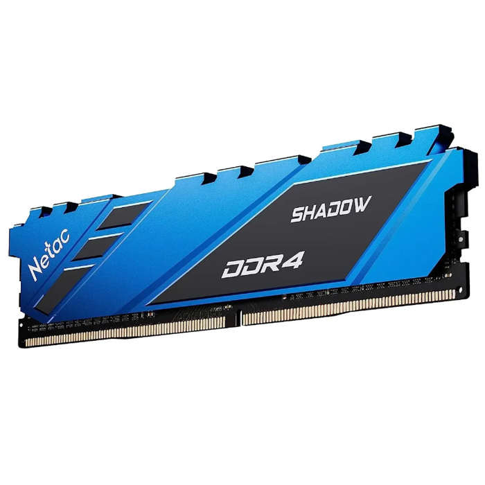 Модуль памяти DDR4 8Gb 3200MHz Netac Shadow BlueC16 NTSDD4P32SP-08B