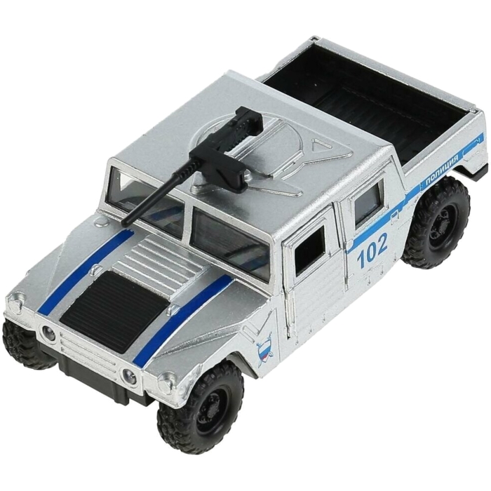 Машина Технопарк Внедорожник Пикап, металл, инерцион. механизм, 12 см.303912 (HUMVEPICKUP-12POL-SR)