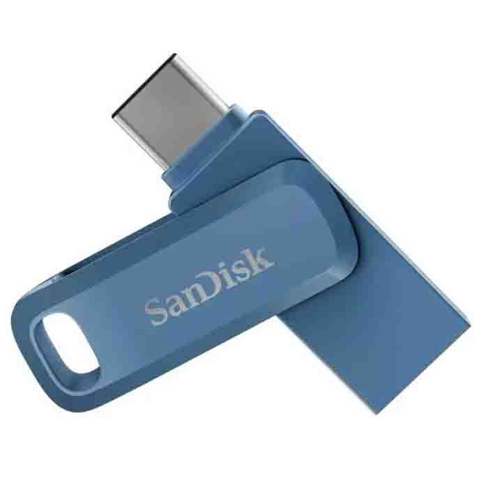 флеш накопитель 128Gb SanDisk Dual Drive Go USB Type-C (SDDDC3-128G-G46NB) blue