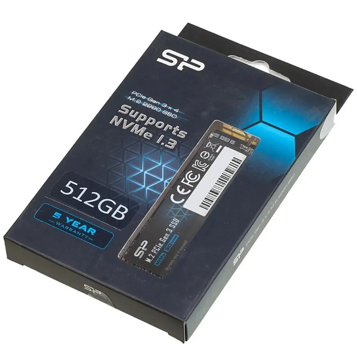Твердотельный накопитель Silicon Power 512 ГБ M.2 SP512GBP34A60M28