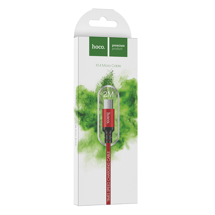 Micro USB - кабель 2.0m Hoco (Red) X-14 6957531062912