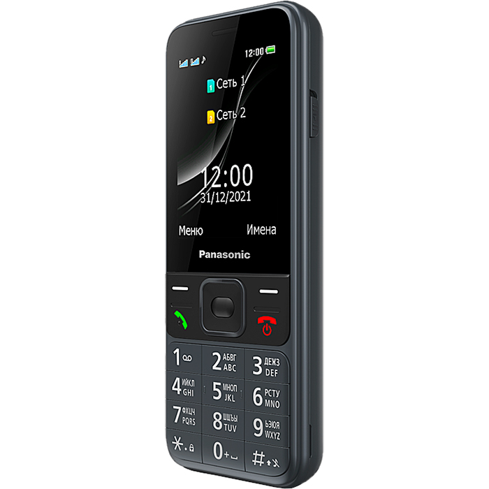 Мобильный телефон Panasonic TF200 серый (KX-TF200RUG)
