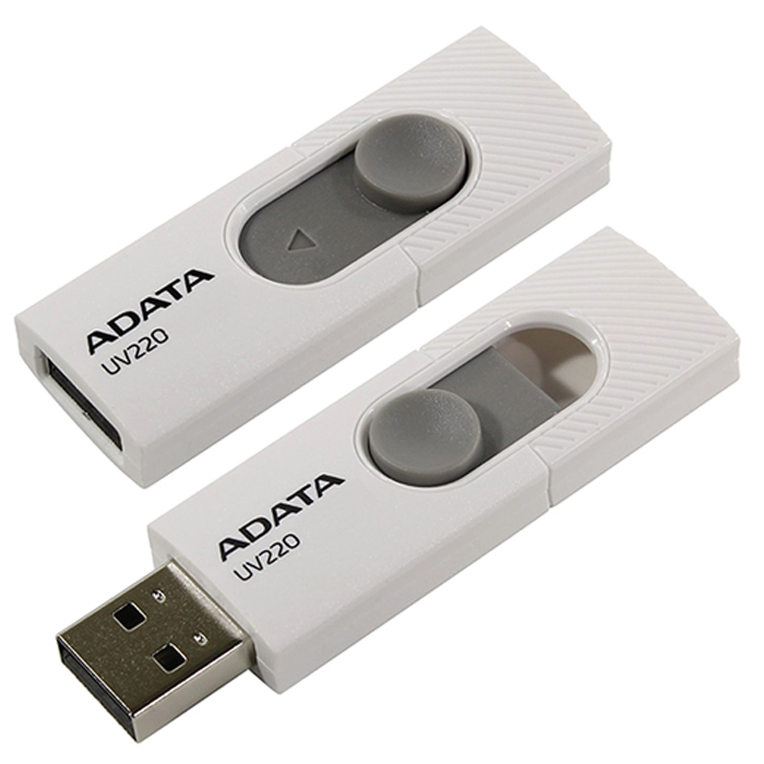 Флешка 32GB A-Data USB2.0 AUV220 (AUV220-32G-RWHGY) Grey-White