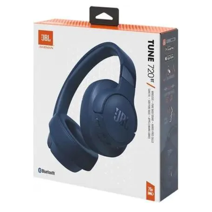 Беспроводные полноразмерные наушники JBL Tune 720BT, синие