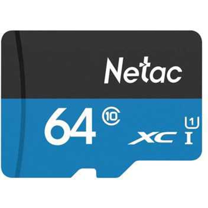 карта памяти micro SDXC 64Gb Netac P500 Standard Class 10 U1 (NT02P500STN-064G-S)
