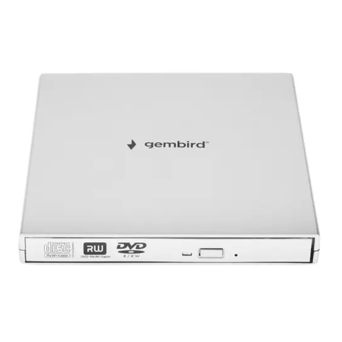 привод внешний Gembird DVD-USB-02-SV silver