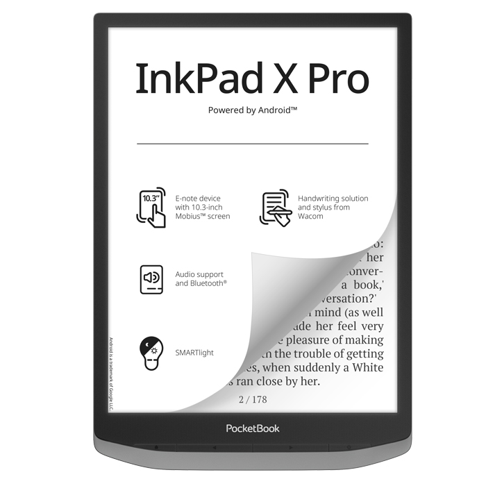 Электронная книга PocketBook Ink Pad X Pro Mist Grey (PB1040D-M-WW)