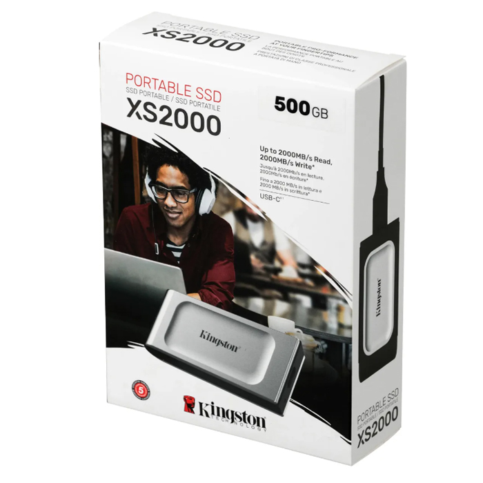 внешний SSD накопитель Kingston XS2000 500Gb , USB 3.2 Gen 2 (SXS2000/500G)