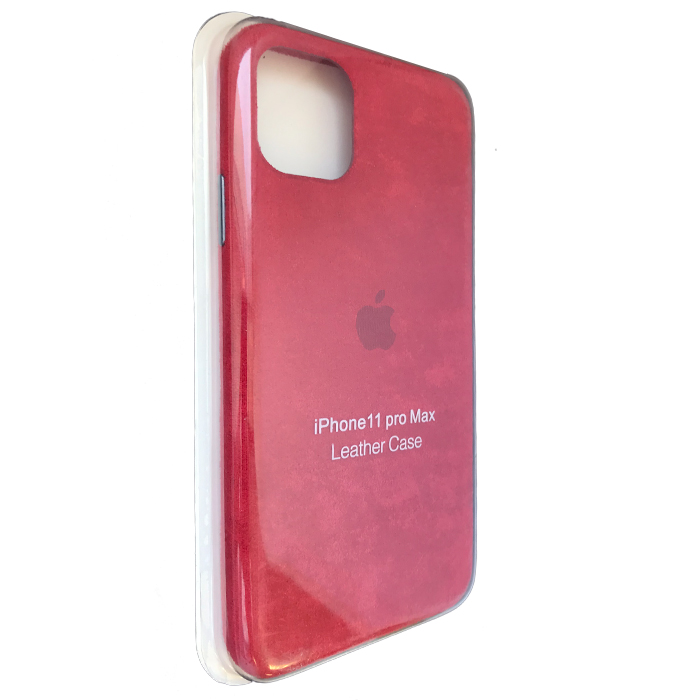 накладка для iPhone 11 Pro MAX  Alcantara Cover (Красный)