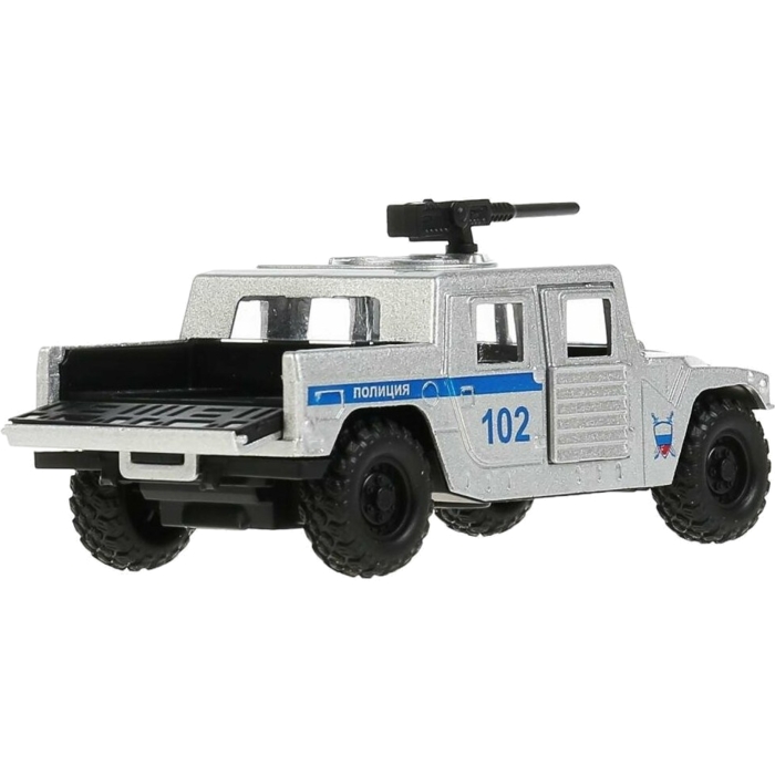 Машина Технопарк Внедорожник Пикап, металл, инерцион. механизм, 12 см.303912 (HUMVEPICKUP-12POL-SR)