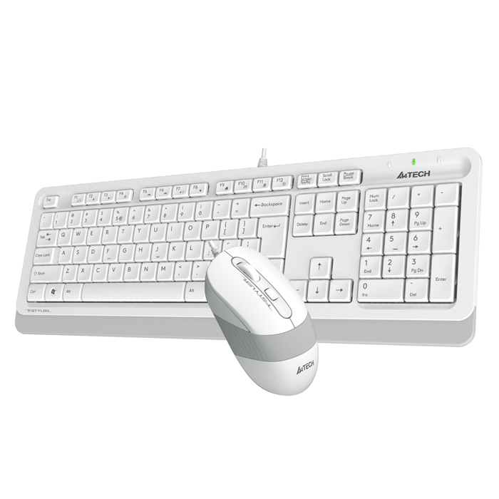 комплект A4Tech клавиатура + мышь A4 Fstyler F1010 white