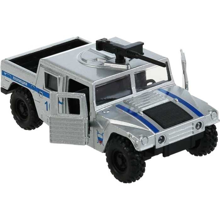 Машина Технопарк Внедорожник Пикап, металл, инерцион. механизм, 12 см.303912 (HUMVEPICKUP-12POL-SR)