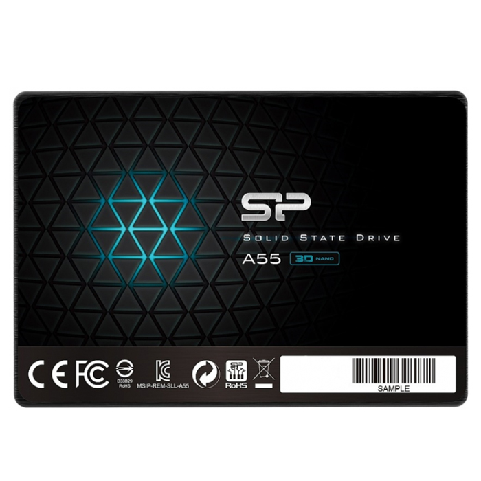Накопитель SSD 2.5" 512Gb Silicon Power Ace A55 SP512GBSS3A55S25 (500/450MBs,  1 500 000 ч)
