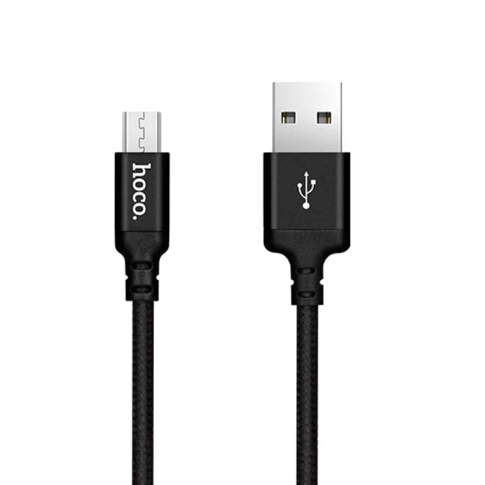 Кабель micro USB 2.0m Hoco (Black) X-14 6957531062905