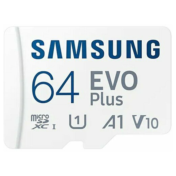 карта памяти micro SDXC 64Gb Samsung EVO+ Class 10 UHS-I (U1) A1 V10 (MB-MC64KA/EU
)