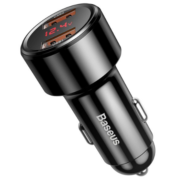 Эмулятор питания USB в автомобиль - Baseus Magic Series Dual QC, black (CCMLC20A-01

) 45W