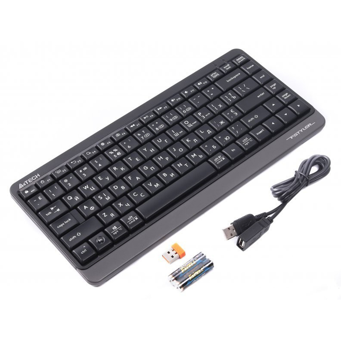 A4Tech клавиатура Fstyler FBK11 беспроводная/BT slim grey (FBK11 GREY)