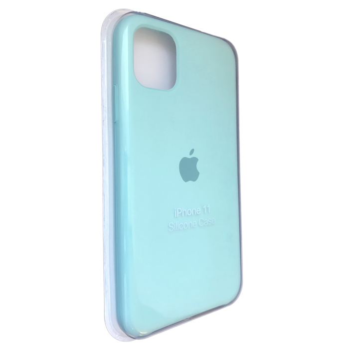 iPhone 11 - накладка Silicone Case (Светло-бирюзовый)