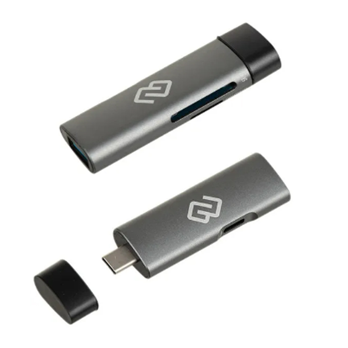 картридер Digma CR-СU2522-G
, серый