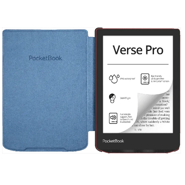 Чехол для книги  PocketBook 629, 634 Verse, Verse Pro синий, shell (H-S-634-B-WW)