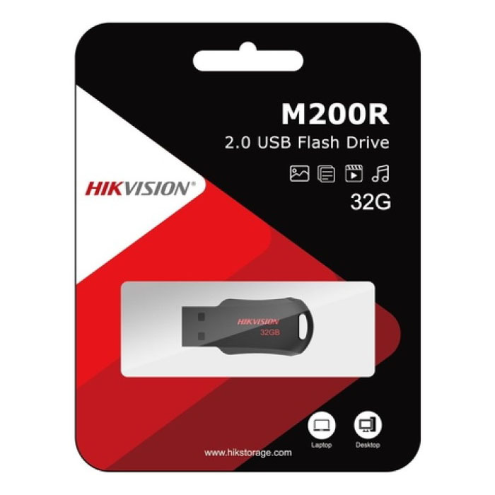 Флешка 32GB Hikvision M200R USB2.0 (HS-USB-M200R/32G) Black