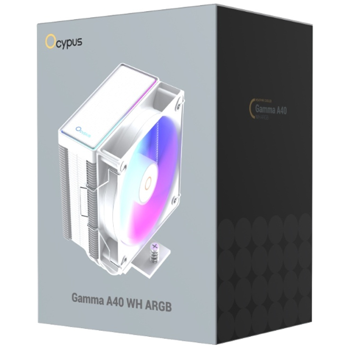 ALL Soc кулер Ocypus Gamma A40 WH ARGB. White 200W. Gamma-A40-WH1AAWN00X-GL