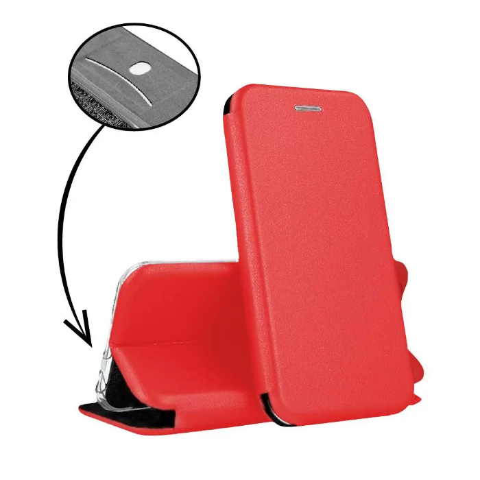 Чехол-книга для Xiaomi Redmi Note 11 ZEBELINO (Красный)