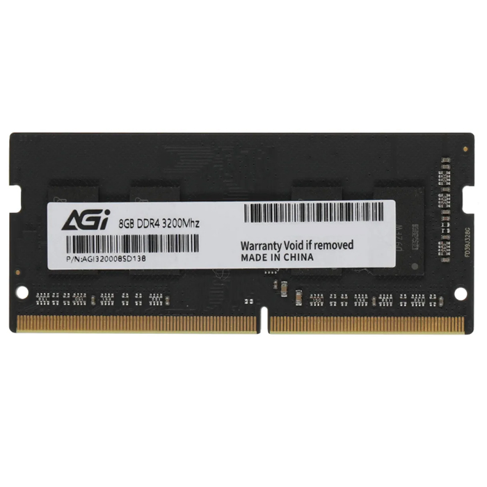 Модуль памяти DDR4 SO-DIMM 8Gb PC25600 (3200MHz) AGI (AGI320008SD138)
