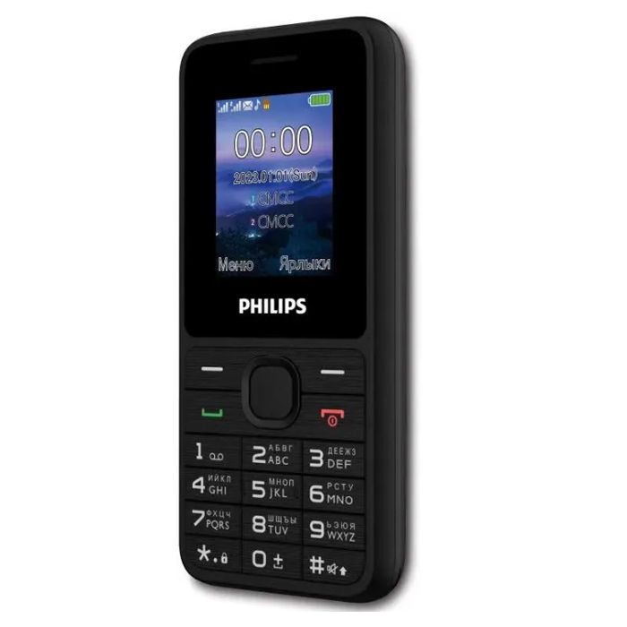 телефон Philips E2125 чёрный CTE2125BK/00