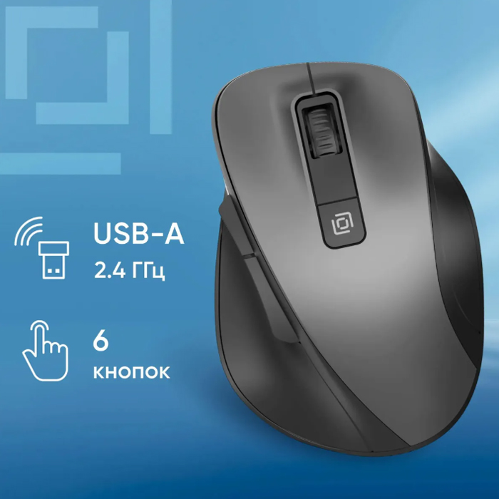 Беспроводная мышь Oklick 504MW black silent 2004736