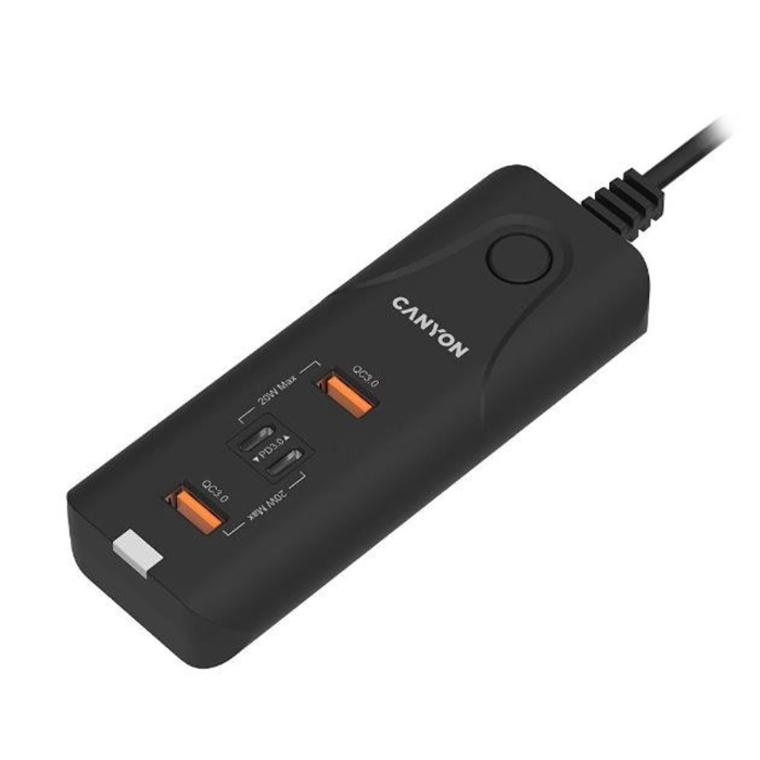 эмулятор питания USB сетевой Canyon H-10 (CNE-CHA10B)