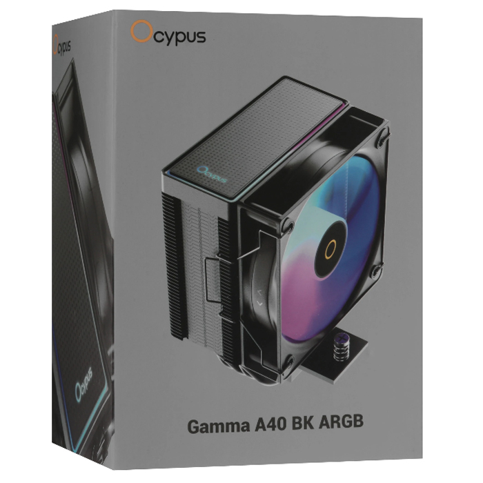 ALL Soc кулер  Ocypus Gamma A40 BK ARGB. Black 200W. Gamma-A40-BK1AAWN00X-GL