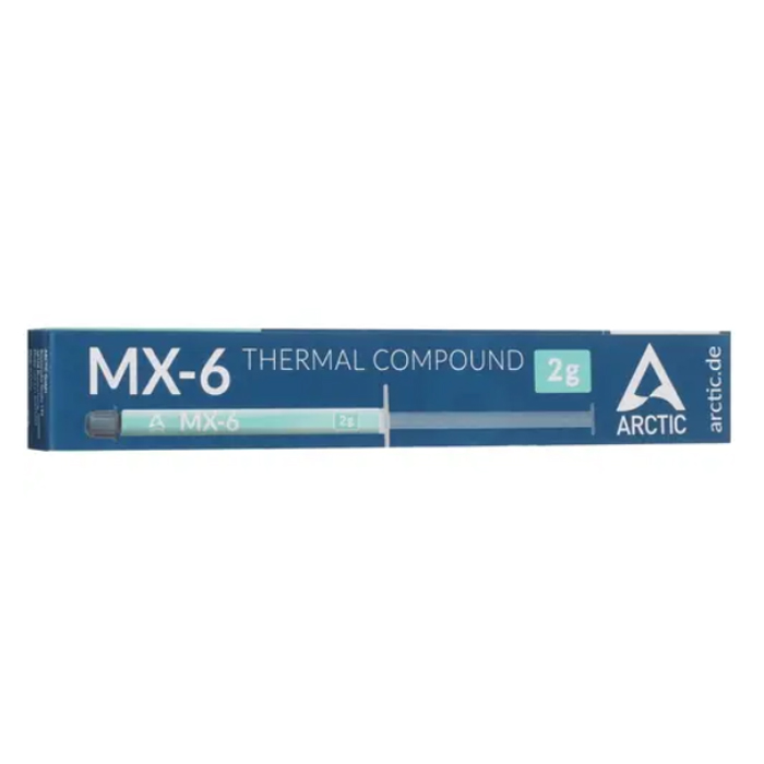 Термопаста Arctic Cooling MX-6 Thermal Compound 2g ACTCP00079A теплопроводность: 8.5 Вт/мК