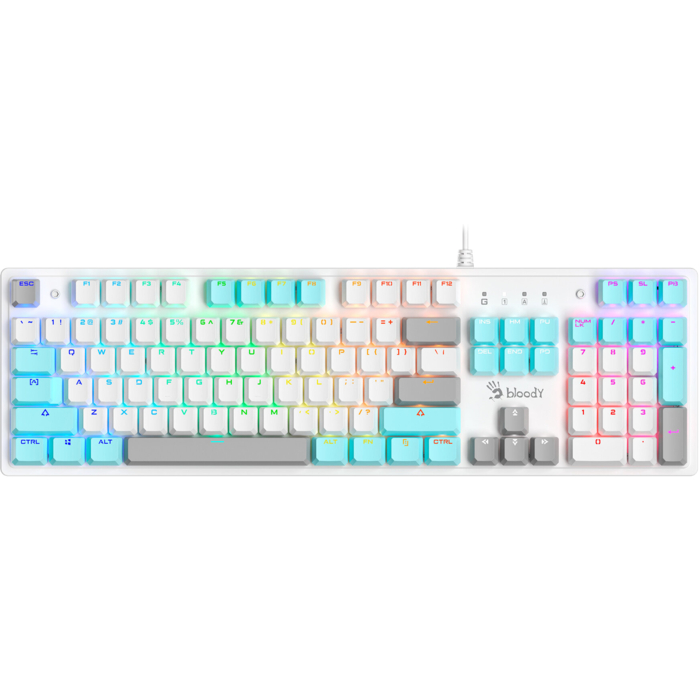 клавиатура A4tech Bloody S510N LED USB (ICY WHITE)