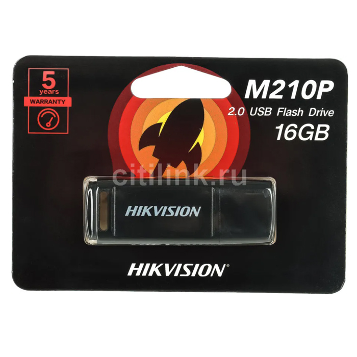 флеш накопитель 16Gb Hikvision USB3.0 M210P (HS-USB-M210P(STD)/16G/OD
) black