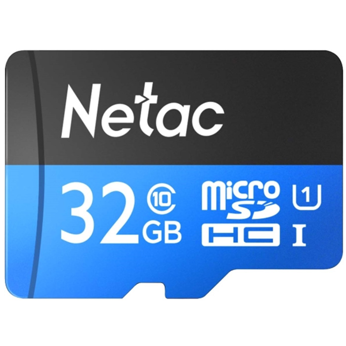 карта памяти micro SDHC 32Gb Netac P500 Standard Class 10 UHS-I + adapter (NT02P500STN-032G-R)