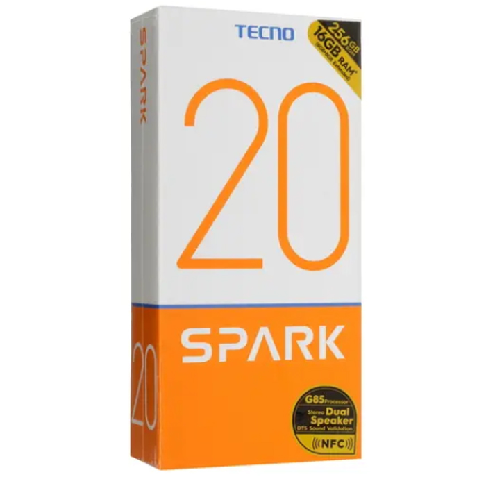Tecno Смартфон Spark 20 Ростест (EAC) 8/256 ГБ, белый