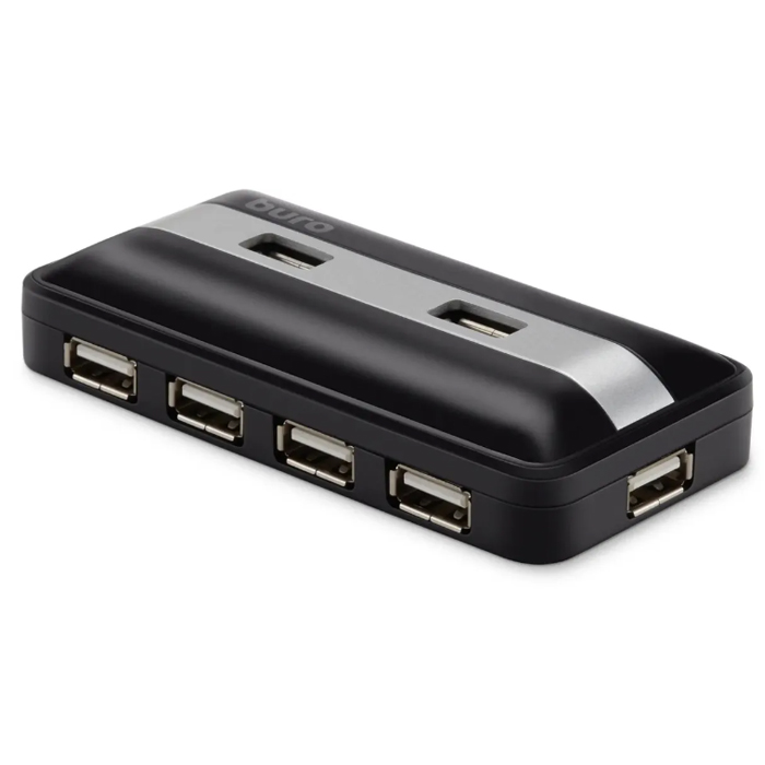 USB концентратор Buro, 7 портов, BU-HUB7-U2.0, USB 2.0, black