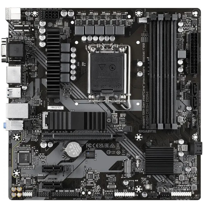 Материнская плата GigaByte B760M DS3H DDR4 mATX  Intel 1700