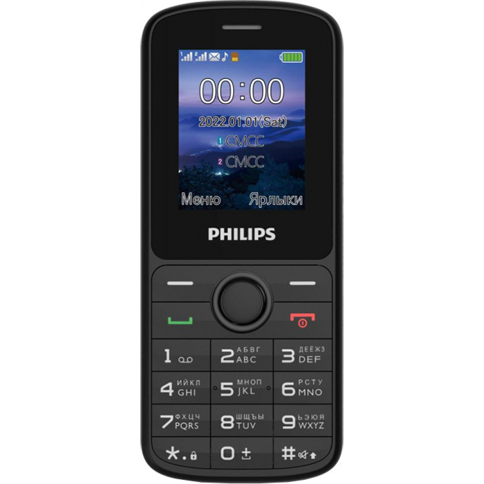 телефон Philips E2101 чёрный CTE2101BK/00