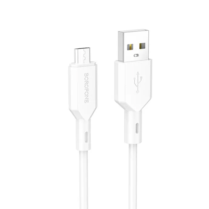 Micro USB - кабель 1.0m Borofone BX70 Shengda (Black) 6974443384499