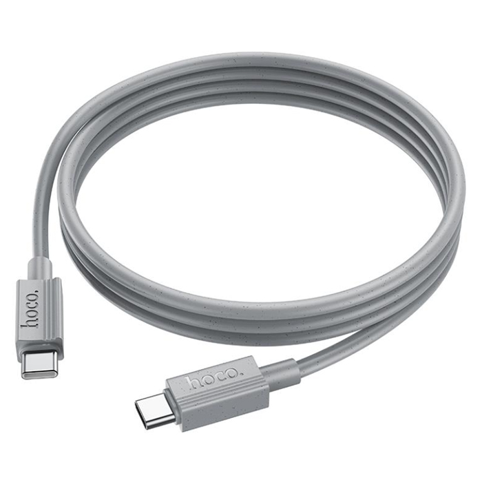 Type-C - Type-C кабель 1.0m HOCO X107 Favor (Серый) 6942007626330