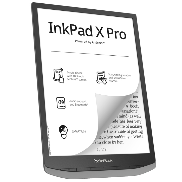 Электронная книга PocketBook Ink Pad X Pro Mist Grey (PB1040D-M-WW)