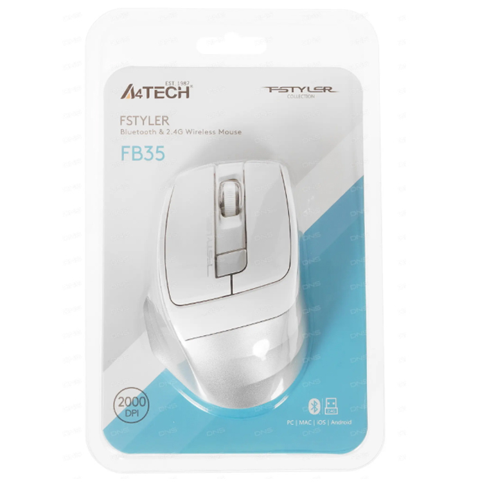 беспроводная мышь A4Tech Fstyler FB35 Icy White